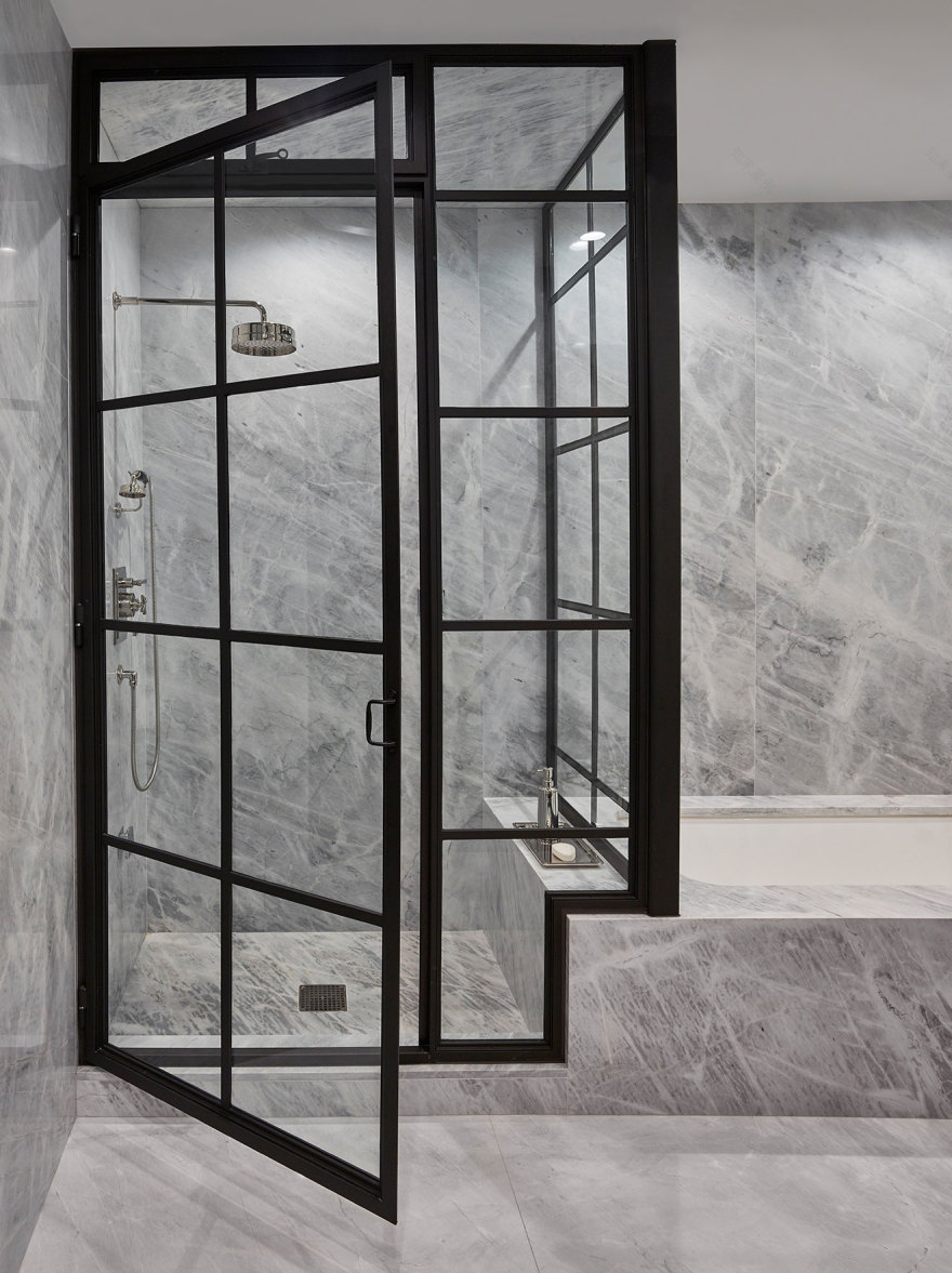 纽约翠贝卡区 19 世纪顶层公寓的现代改造-27