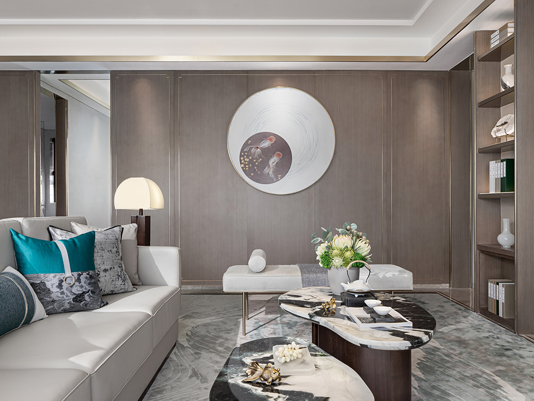 蓝光·雍锦湾中式雅奢样板房，演绎现代东方美学-19