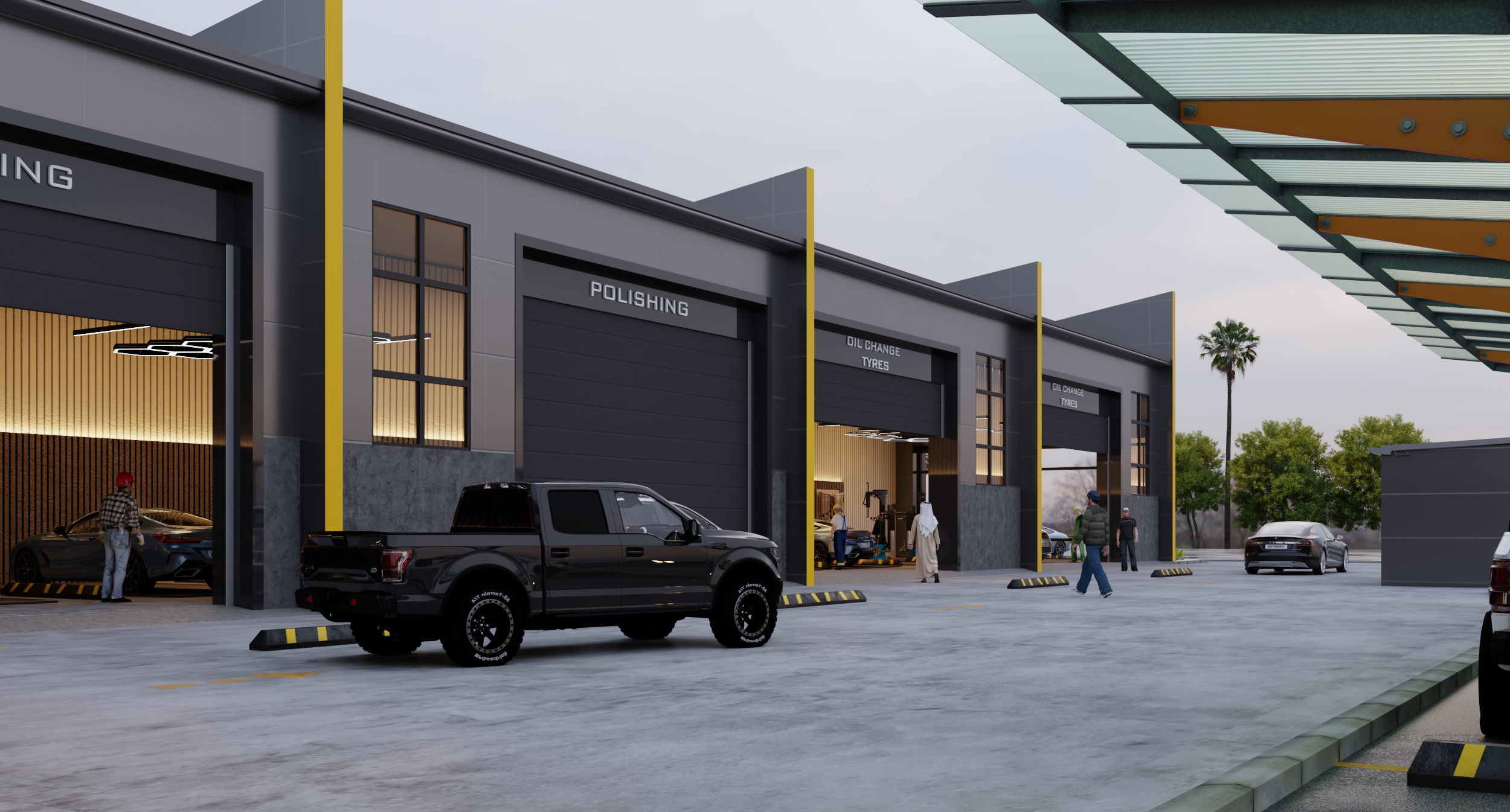 沙特阿拉伯加油站设计与可视化项目-8