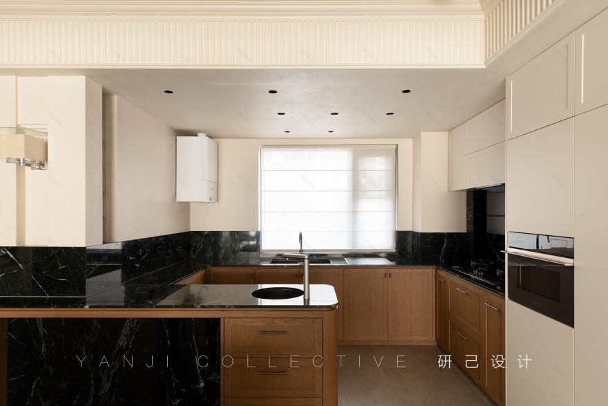 研己实景 · 当法式没有角花!143平诠释优雅质感的家丨中国北京丨研己设计-13