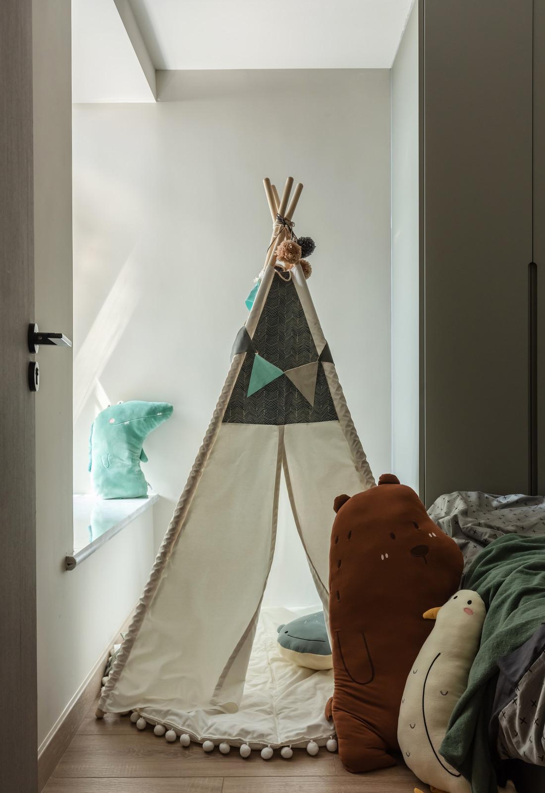 60㎡极简牛油果绿之家-23