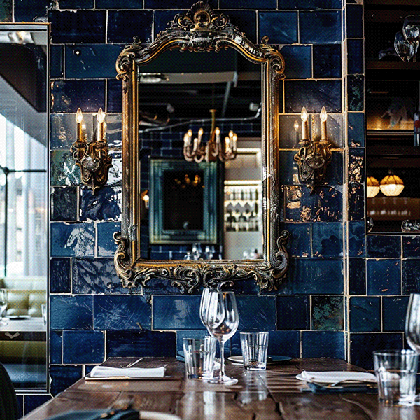 AI 生成意大利和法国美食室内设计-4