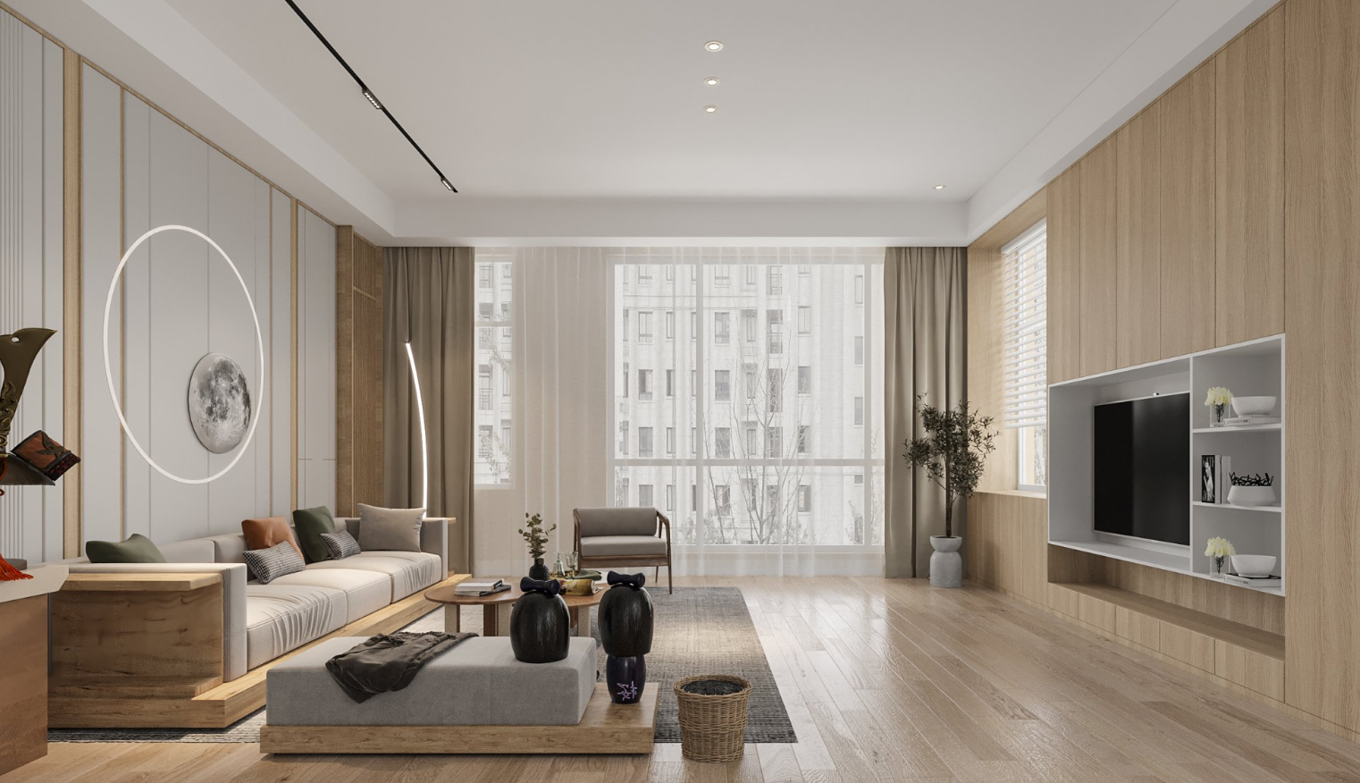 自然舒适 · 极简日式风质朴空间设计-3