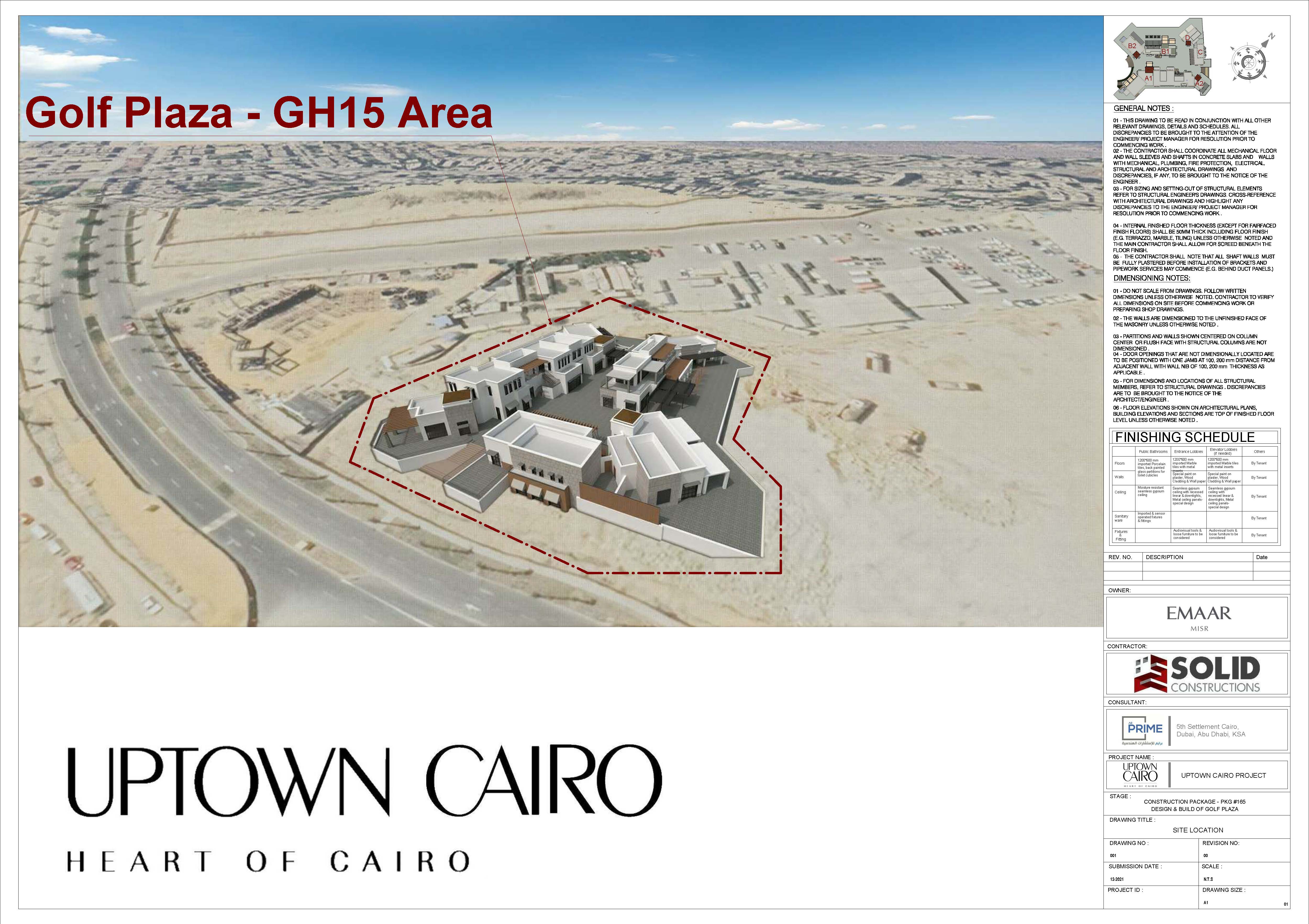 UPTOWN CAIRO GOLF PLAZA-TENDER DRAWINGS-EYGPT-1