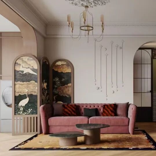 OriginalDesign|融创玖玺台142平，复古装修新玩法！配色+细节被邻居夸爆了！-38