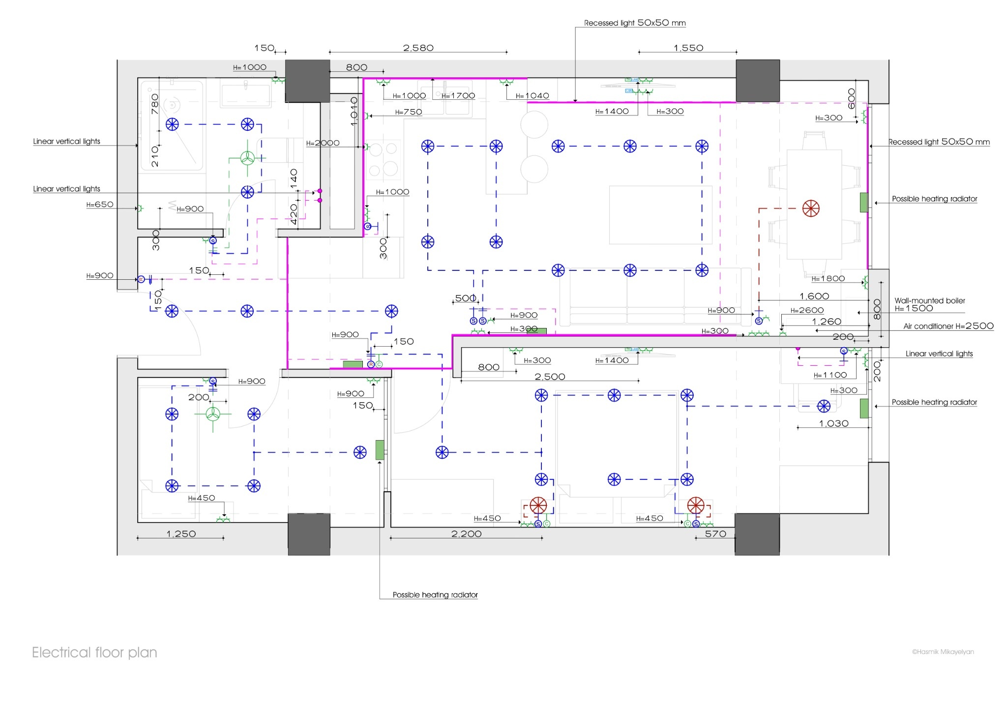 Modern Apartment Interior Design Technical Docs-6