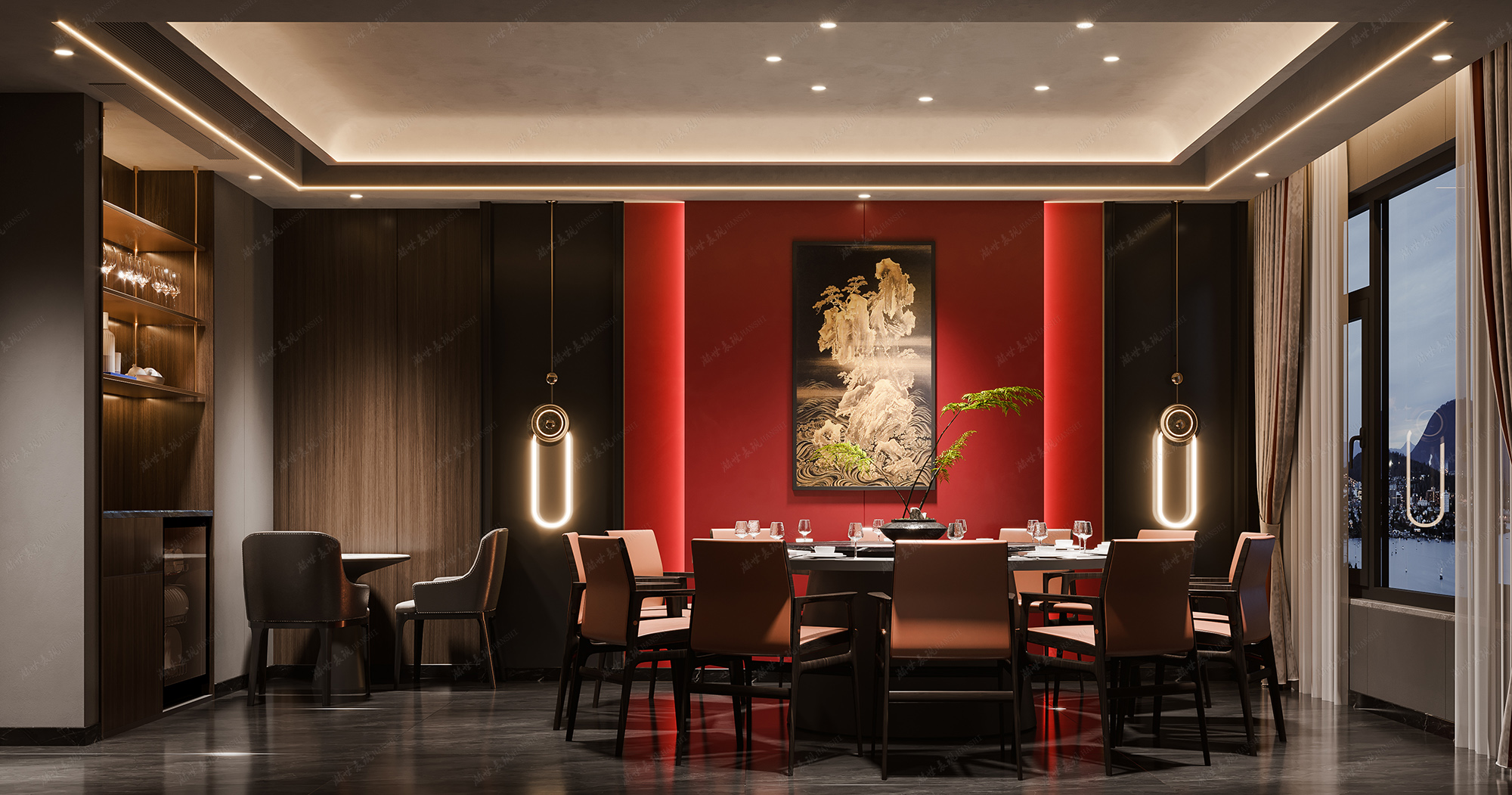 工装丨餐厅丨包厢-7