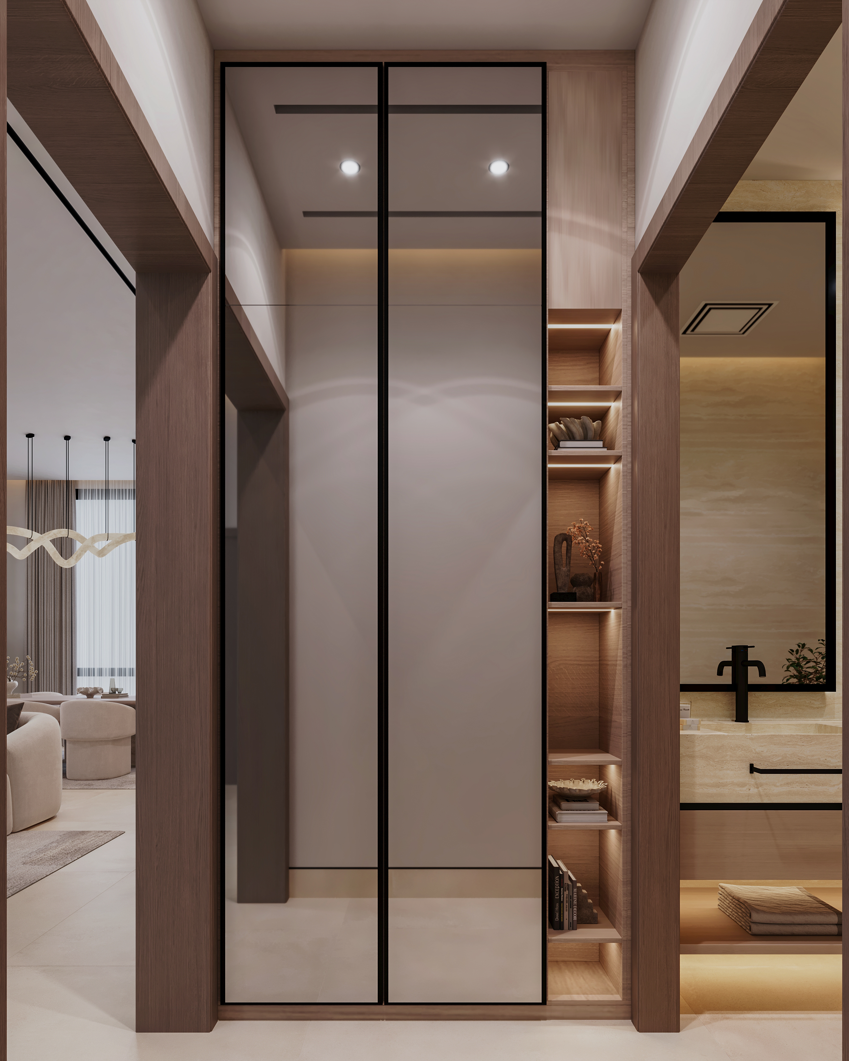 Minimalism Entrance & Living & Dining-18