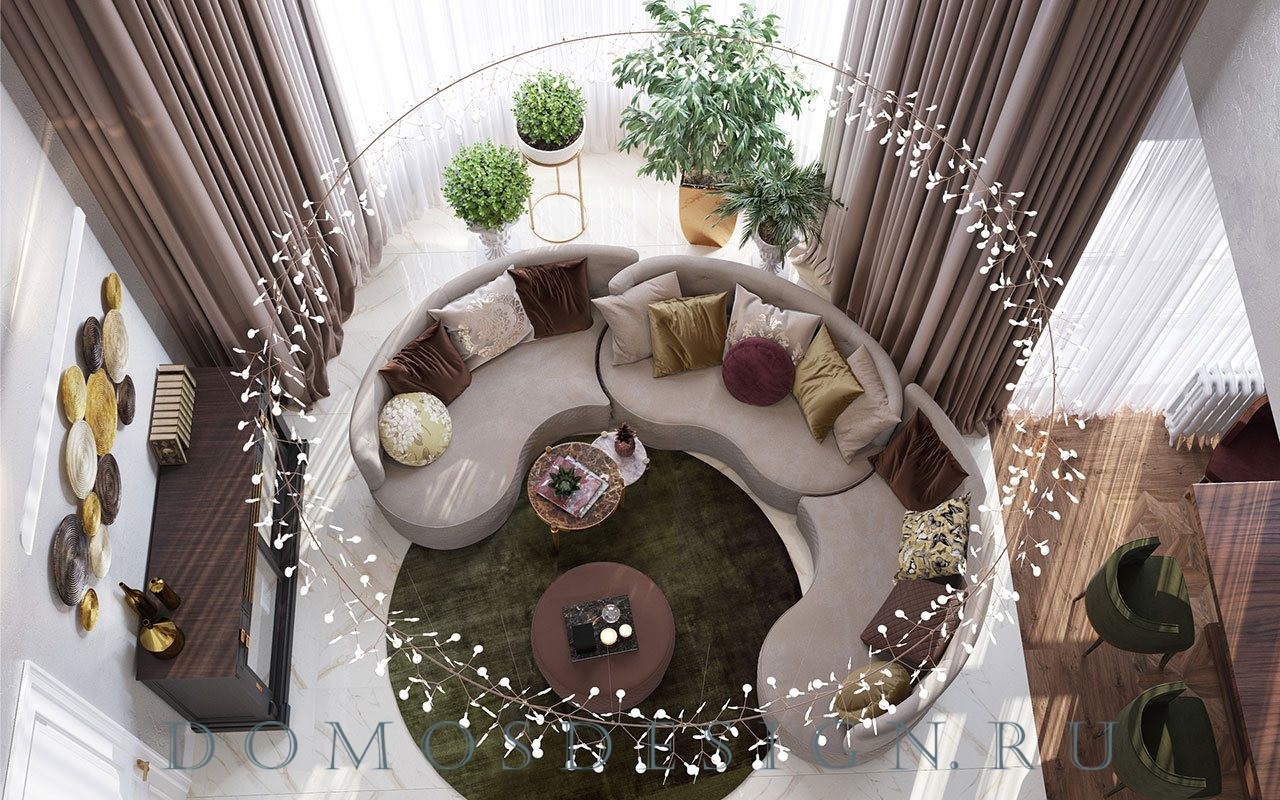 基辅公路600平私人住宅室内设计项目丨俄罗斯莫斯科丨DOMOS  莫斯科室内设计工作室-3