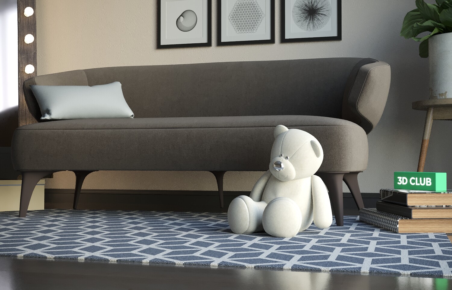 Living area 2 (Archviz)-3