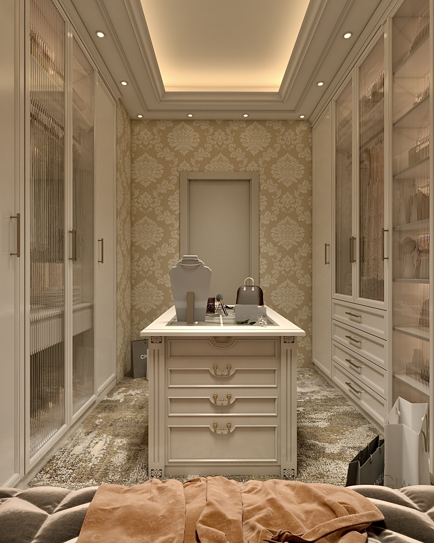 Marrakech-Inspired Villa - Dressing Room & Bathroom-3