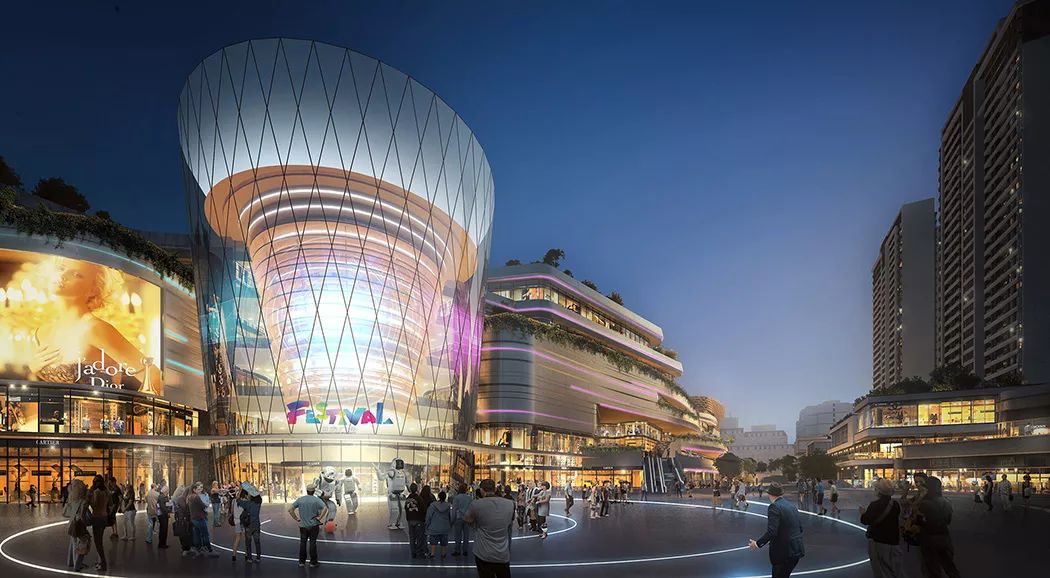 点亮城市夜空 | 五大商业综合体的光影美学-50