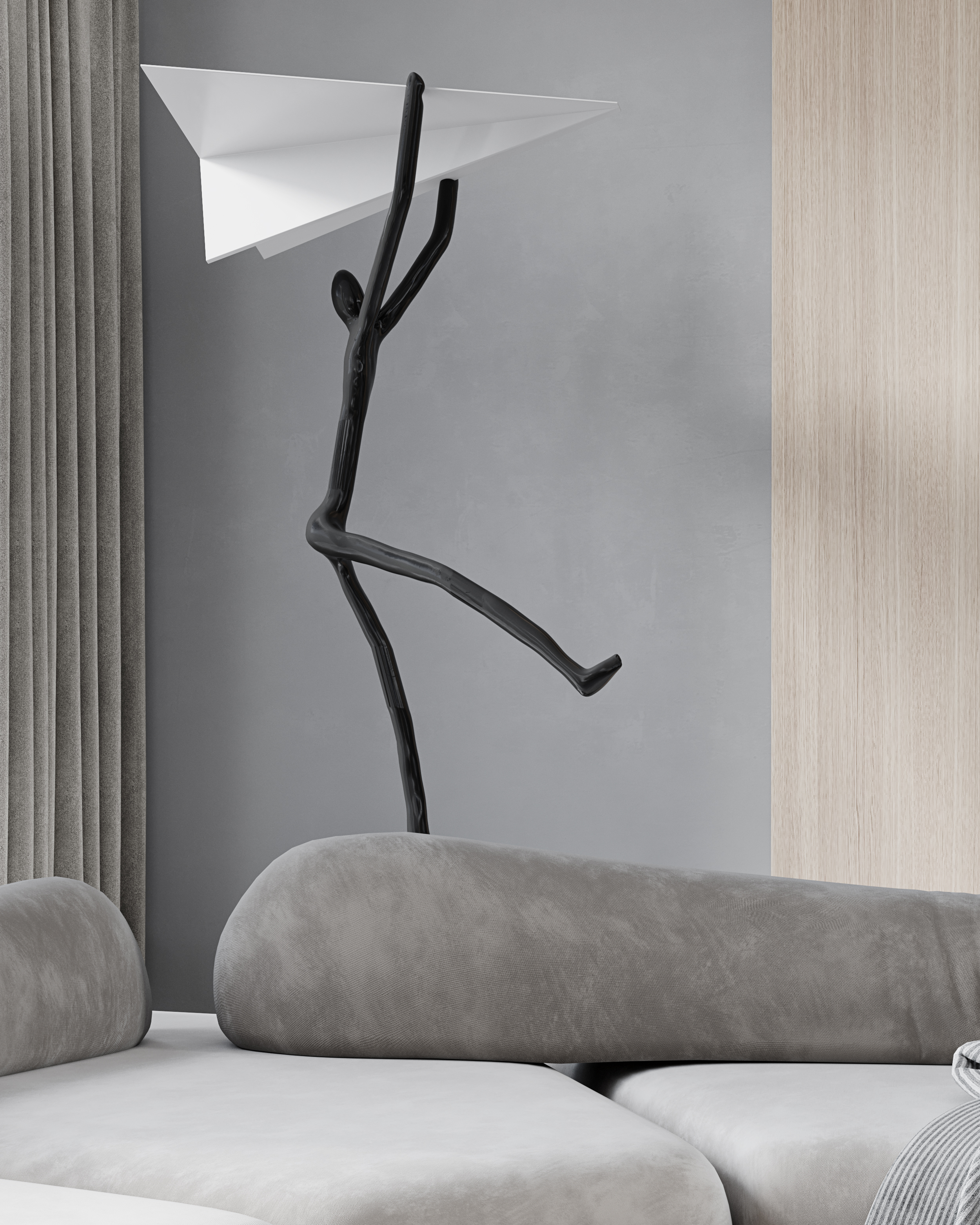 知名设计师打造极简主义纸飞机办公室-5