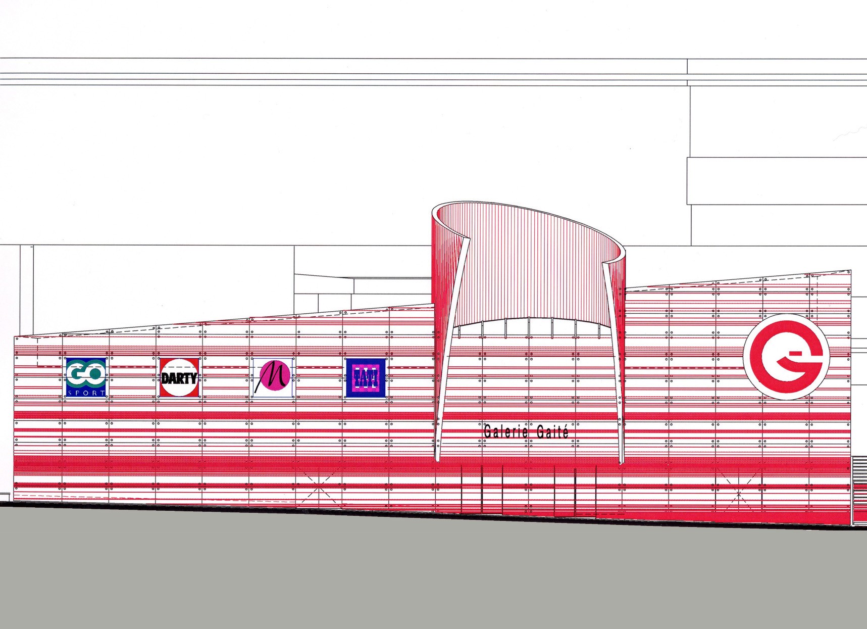 梦幻都市延续 | 致敬 TSCHUMI 的 Galerie Gaîté购物商场-23