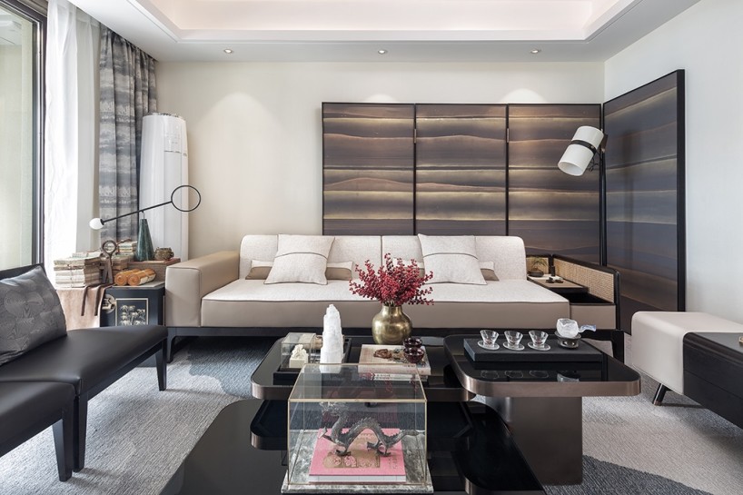 山西太原远大凤玺湾样板间——现代中式风格-9