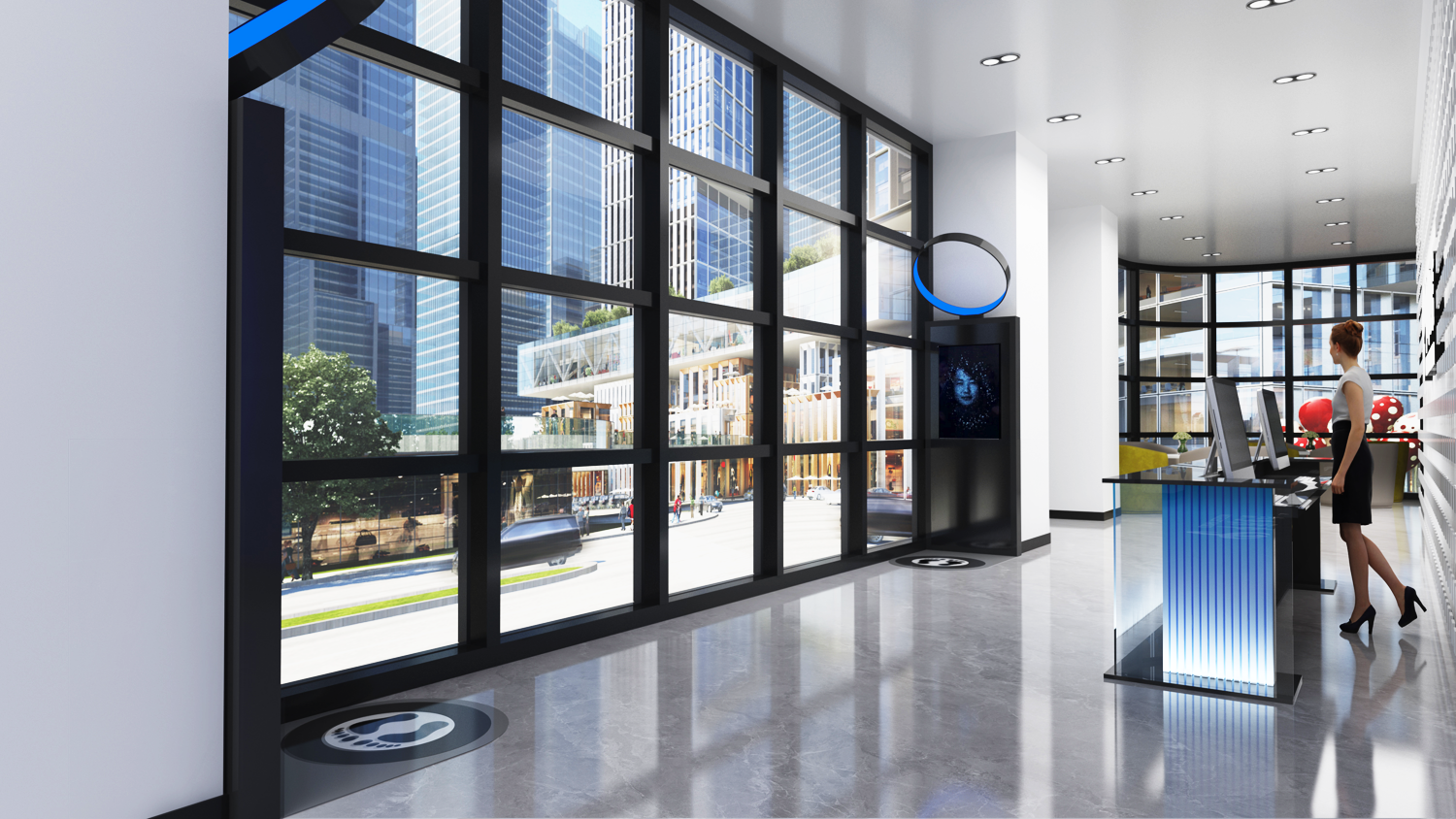 中国电信京津冀大数据产业园算力调度指挥中心展厅-5