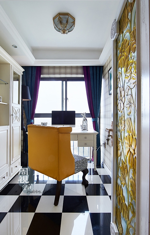 《周视空间设计》打造静谧优雅的四房两厅家居-16