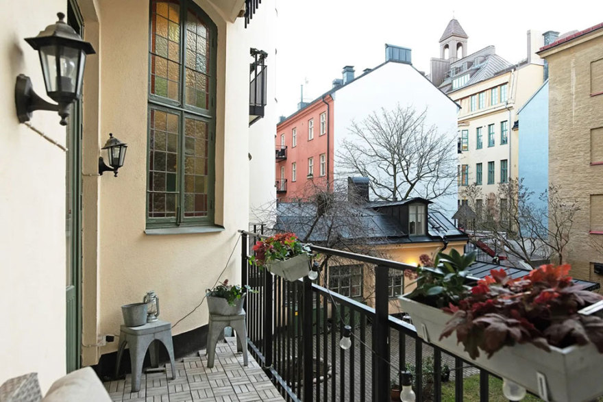 瑞典斯德哥尔摩古典与现代融合的宽敞公寓-21