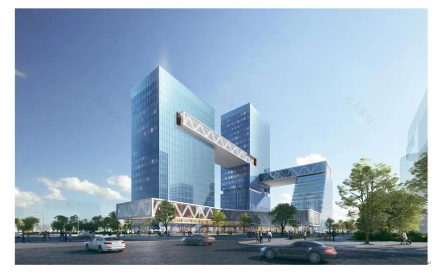 【决战四季度】49米大跨度带附属结构高空钢连廊提升就位——中亿丰双子楼项目建设进展再突破-11