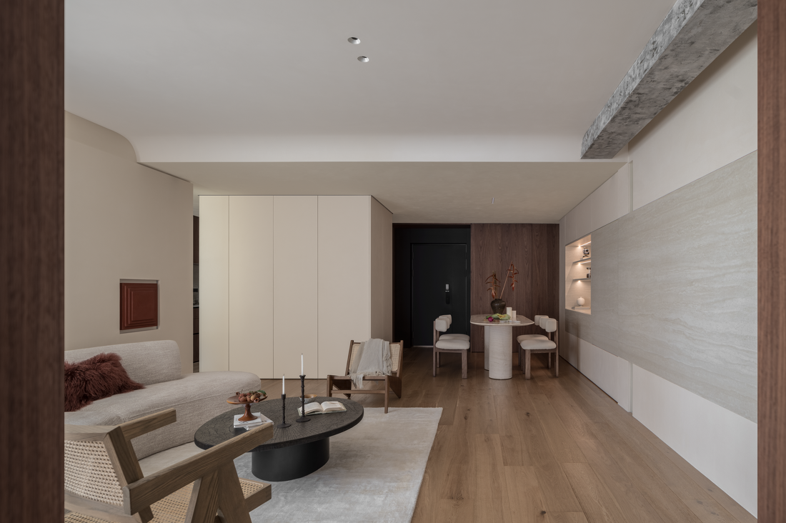 LDK联动造洄游动线,温暖的木质极简家-15