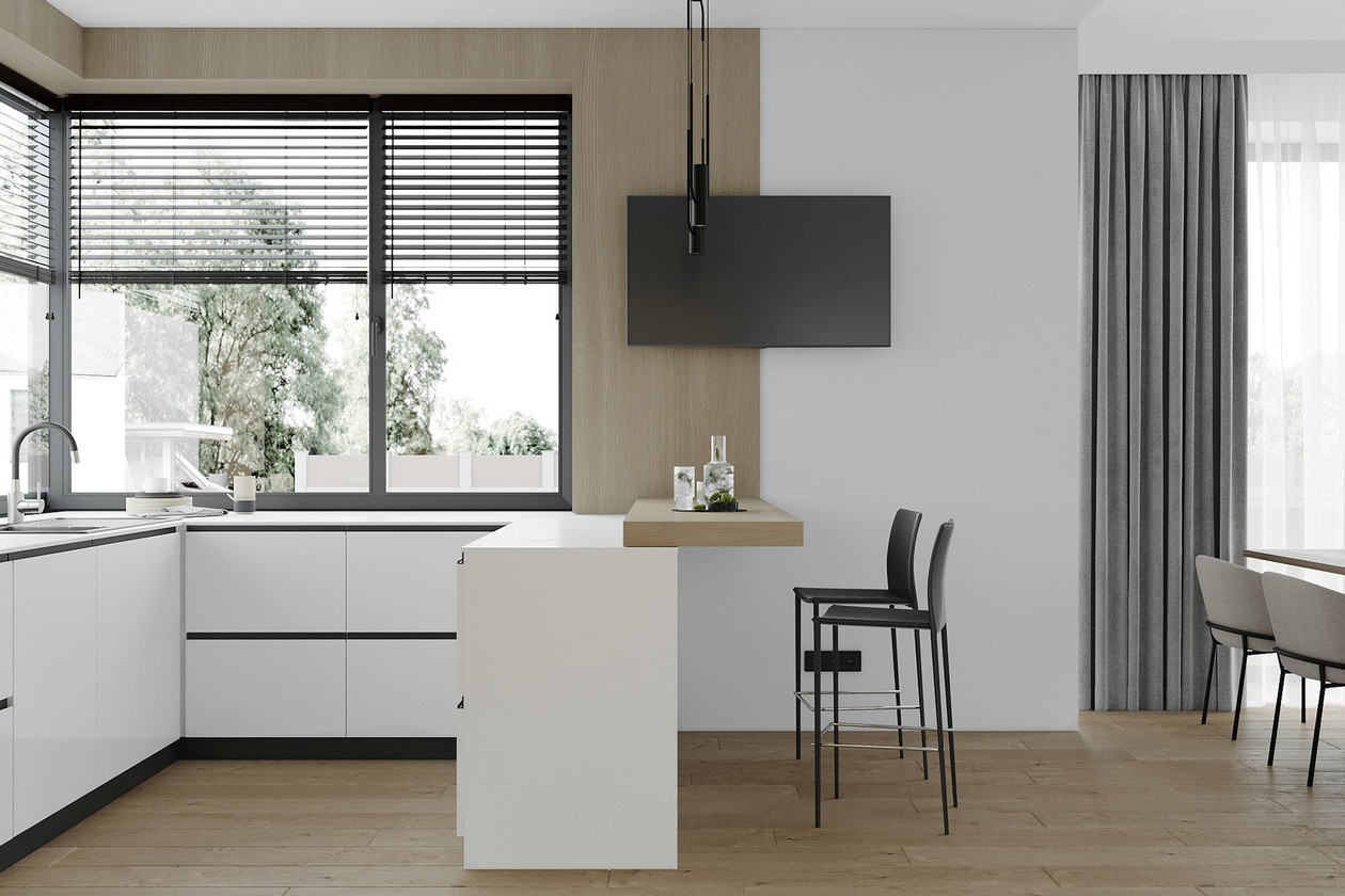 乌克兰 255㎡浅色系住宅设计-5