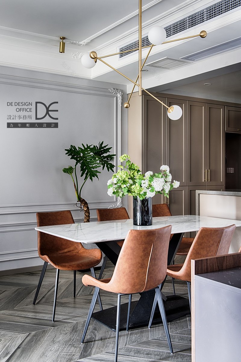 重庆龙湖两江新宸云澜 | 130㎡美式混搭风,鱼骨拼地砖打造高级感-39