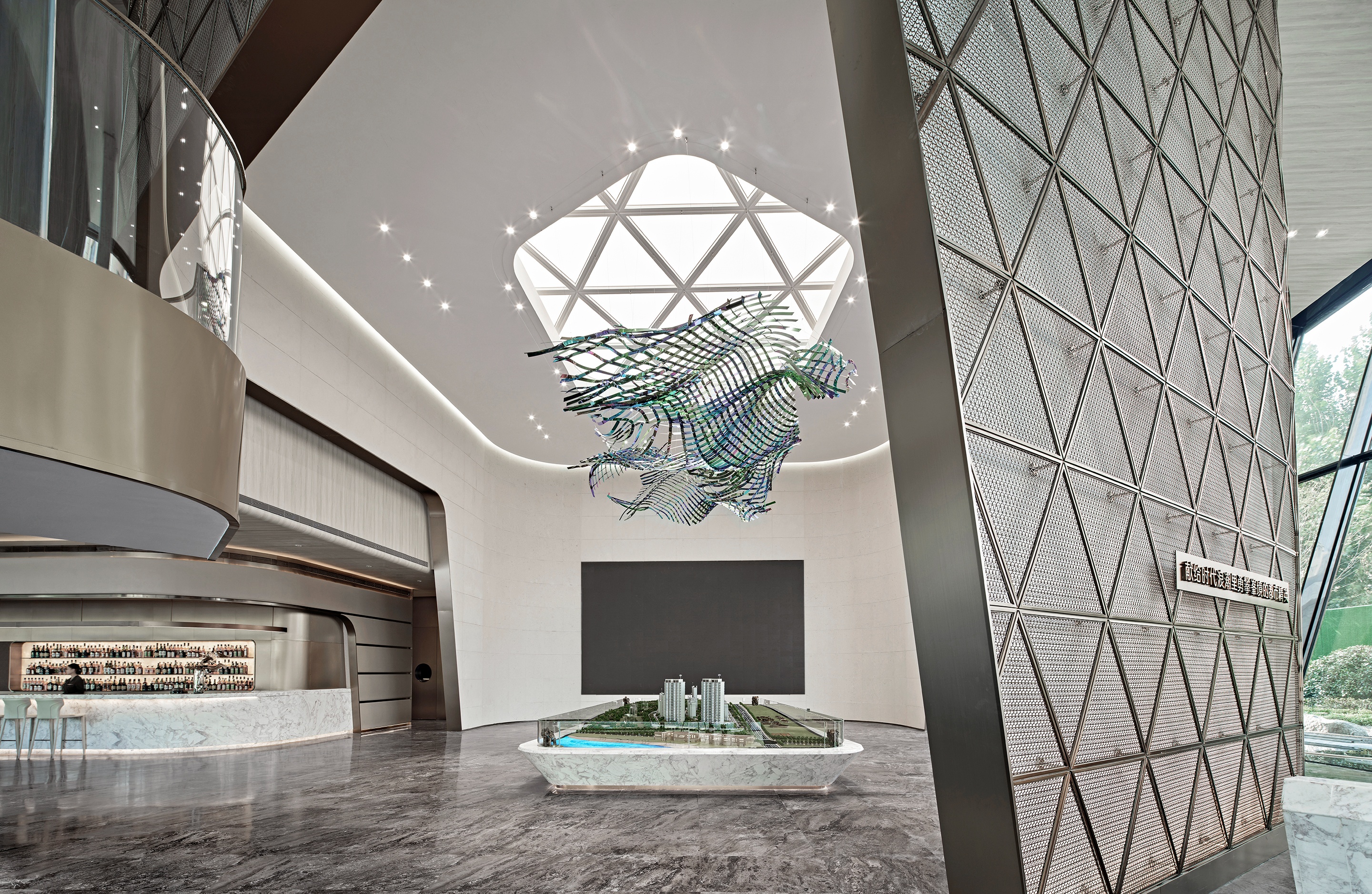 金地华发·峯范售楼处丨中国威海丨EH DESIGN GROUP棣赞室内设计团队,棣品软装陈设团队-13