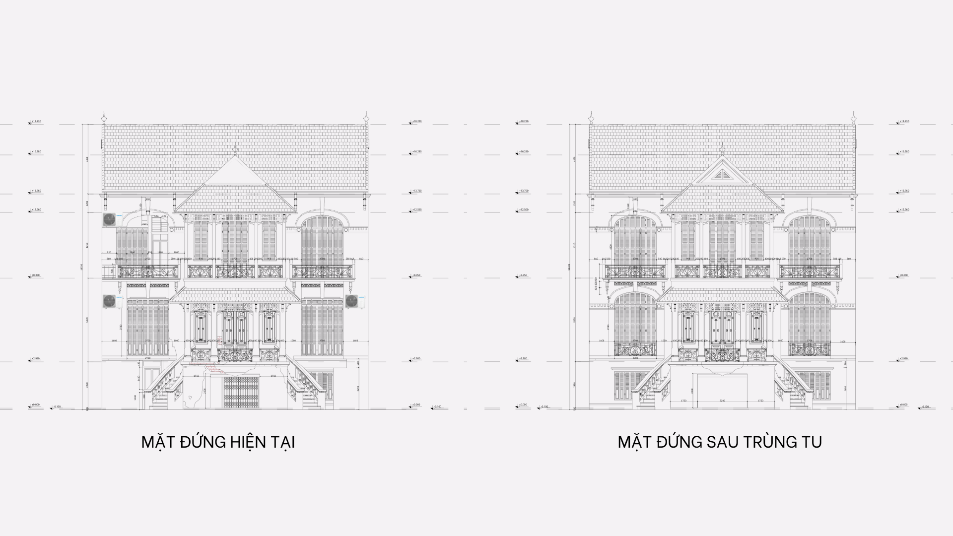 Nghiên cứu bảo tồn Biệt thự số 8 Chân Cầm-57
