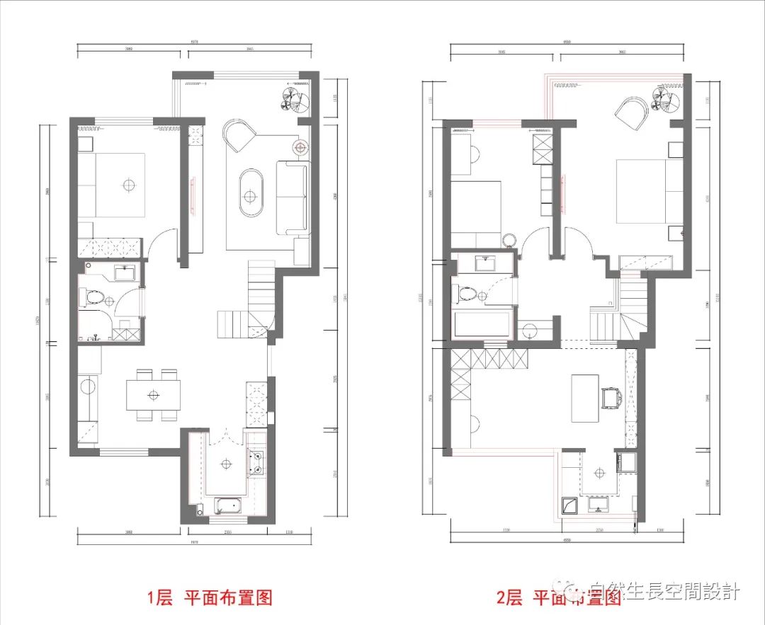 五彩斑斓的黑·复式住宅设计丨自然生长空间设计-67