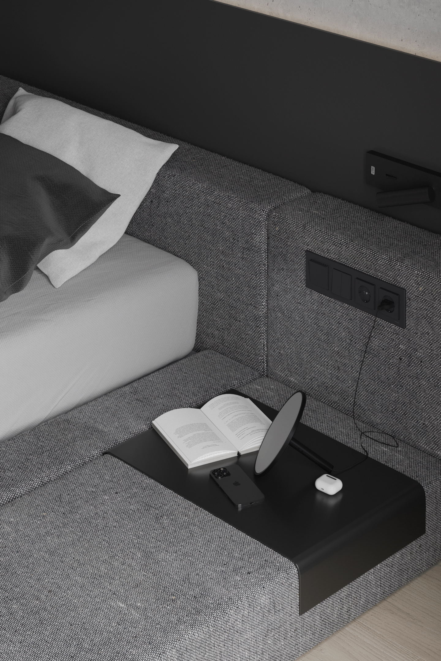 高级灰色系小空间公寓-23