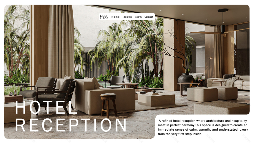 酒店接待处设计-0