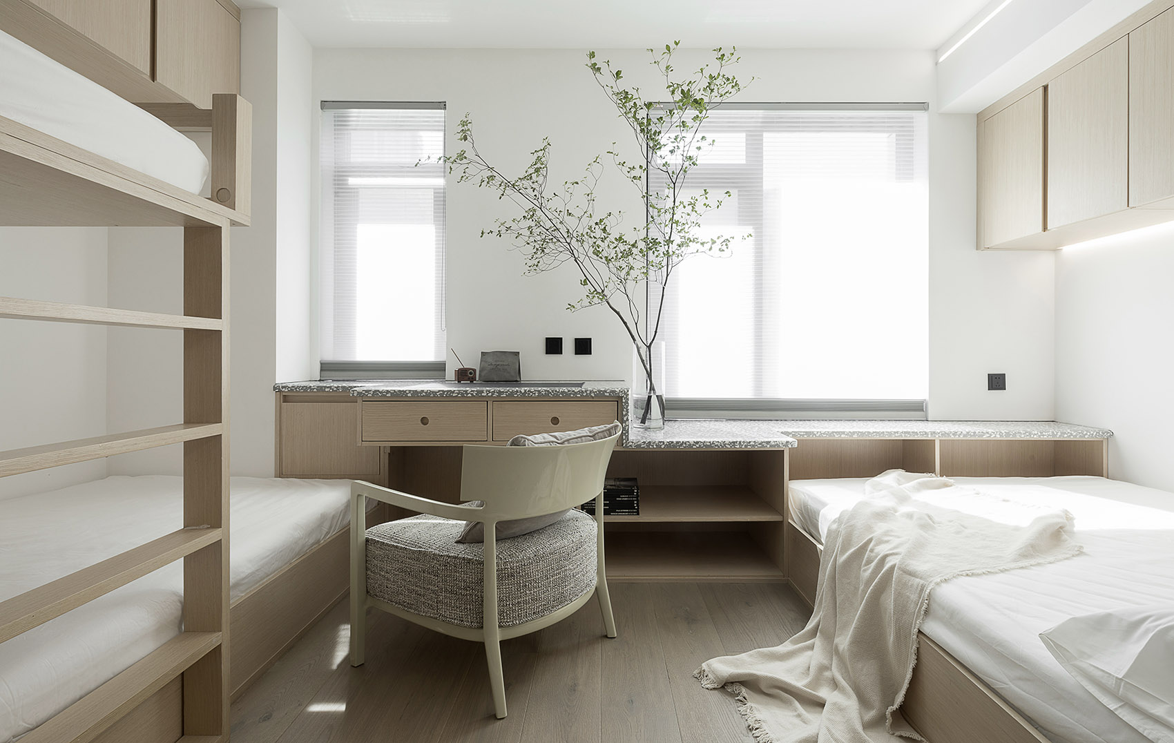 日系风，简约舒适的一字型公寓-1