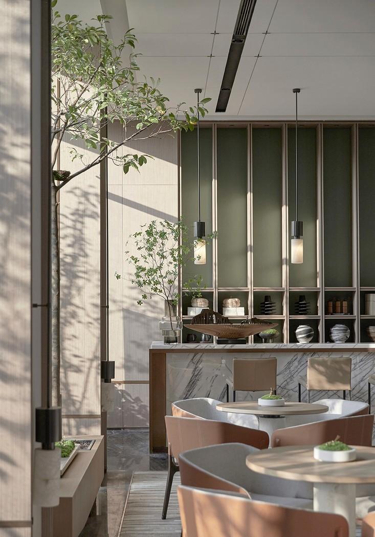 自然绿意,轻奢售楼处的诗意栖居-11