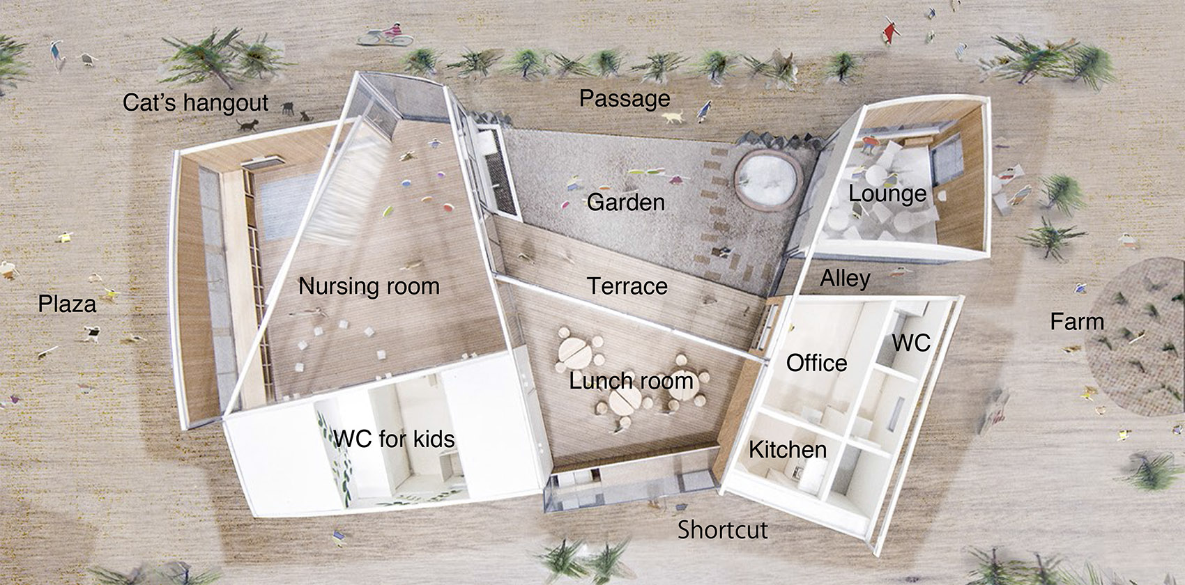 大屋顶下的托儿所 / Takashige Yamashita + Takashige Yamashita Office（TYO）-61