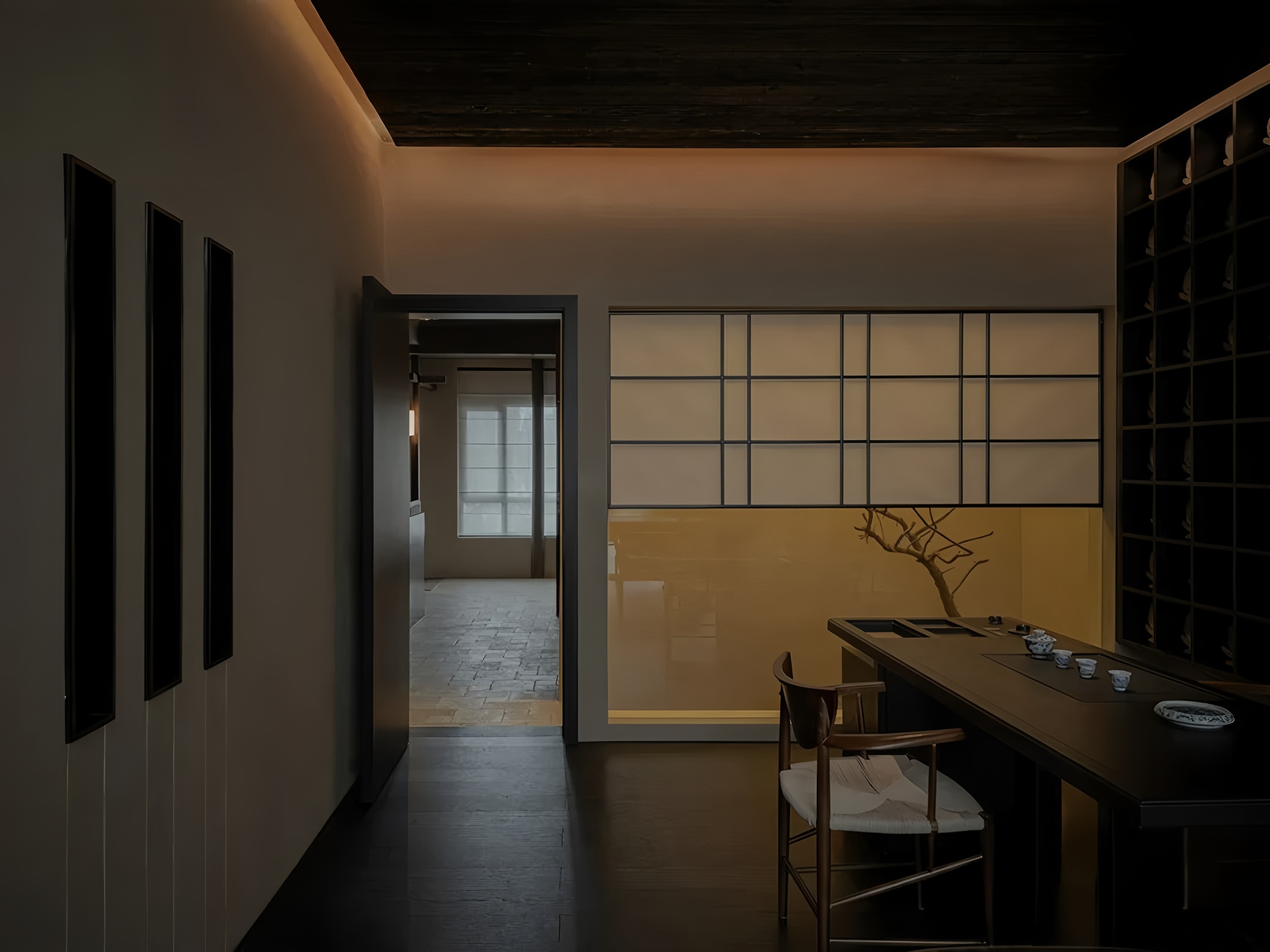 湖南邵阳180㎡同心茶室丨中国邵阳丨宅南设计事务所-49