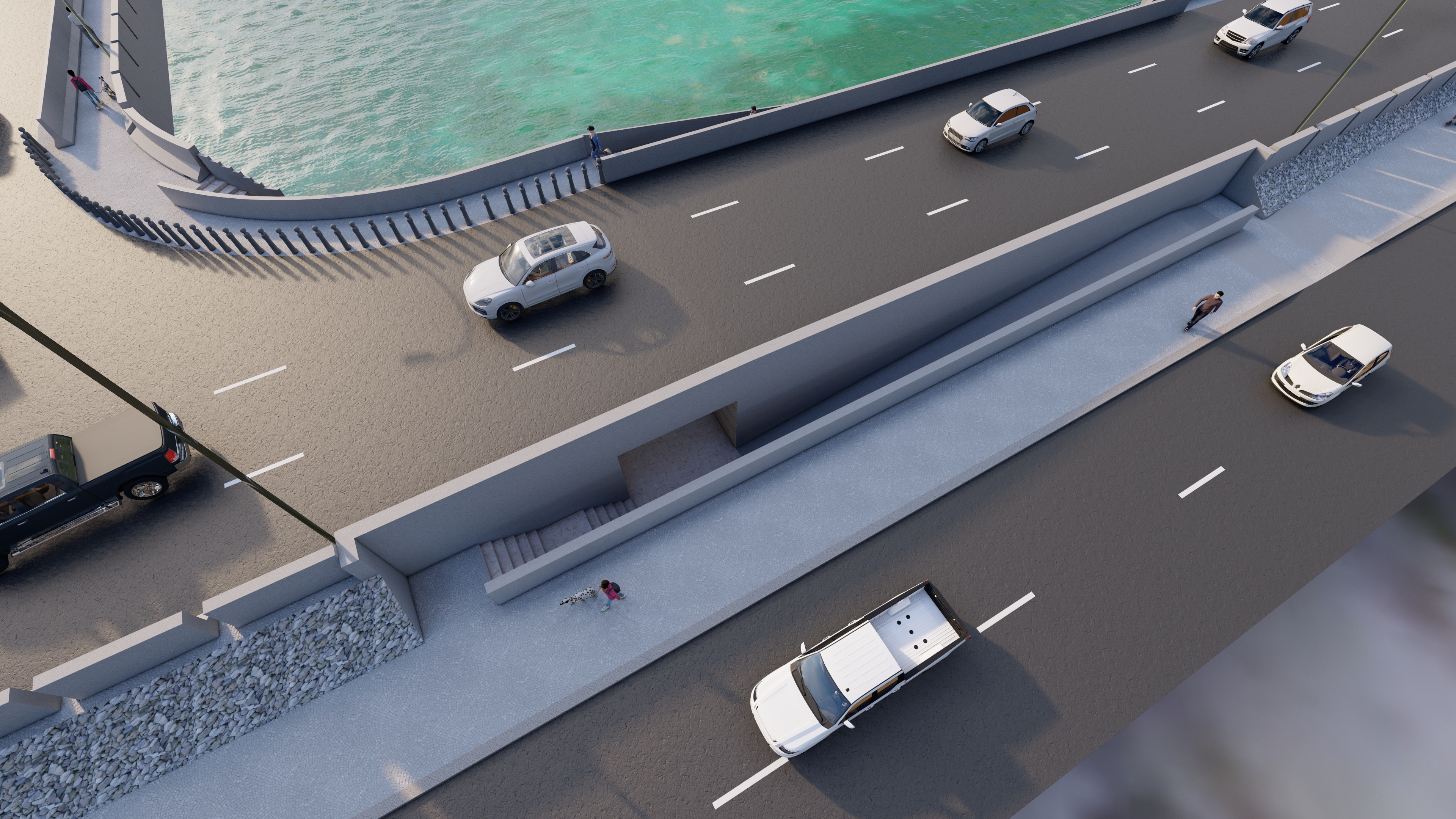 Underground Pathway with Bridge-7