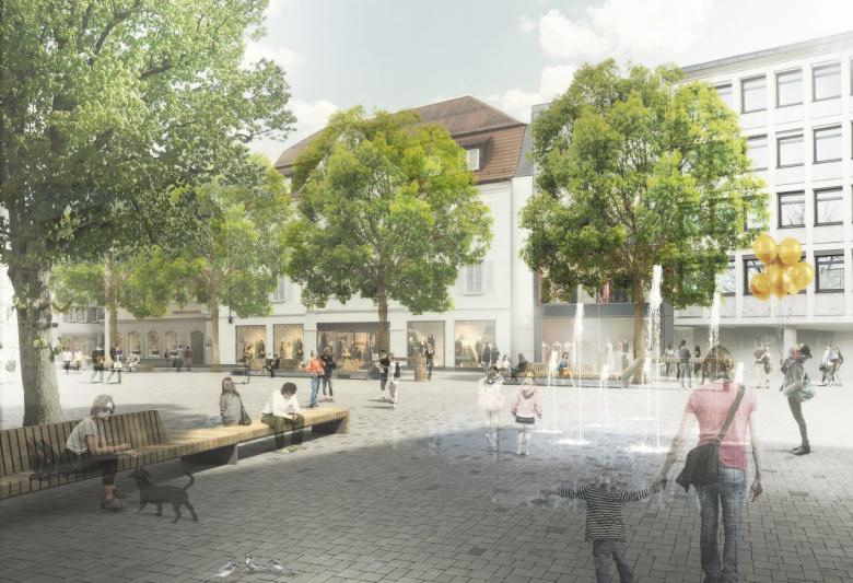 Glück Landschaftsarchitektur GmbH丨Neugestaltung Marktplatz丨德国-2