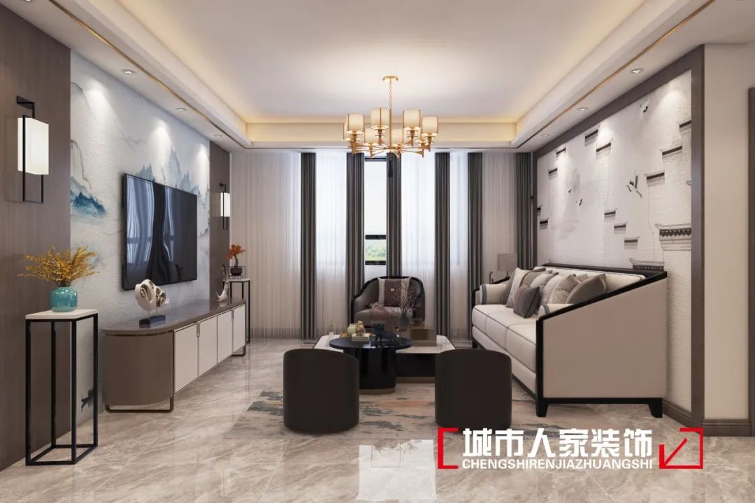 新中式之美,150㎡空间诠释东方和谐雅致-5