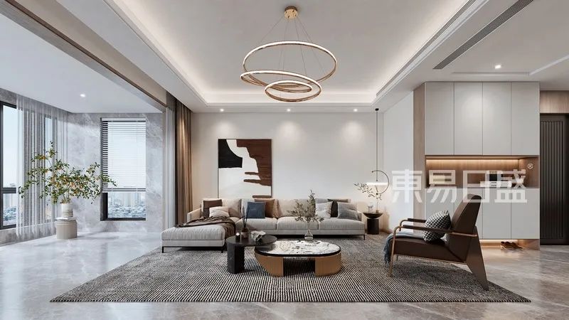 228㎡无敌江景房，玻璃元素+木作雅调，住30年也不腻！-13