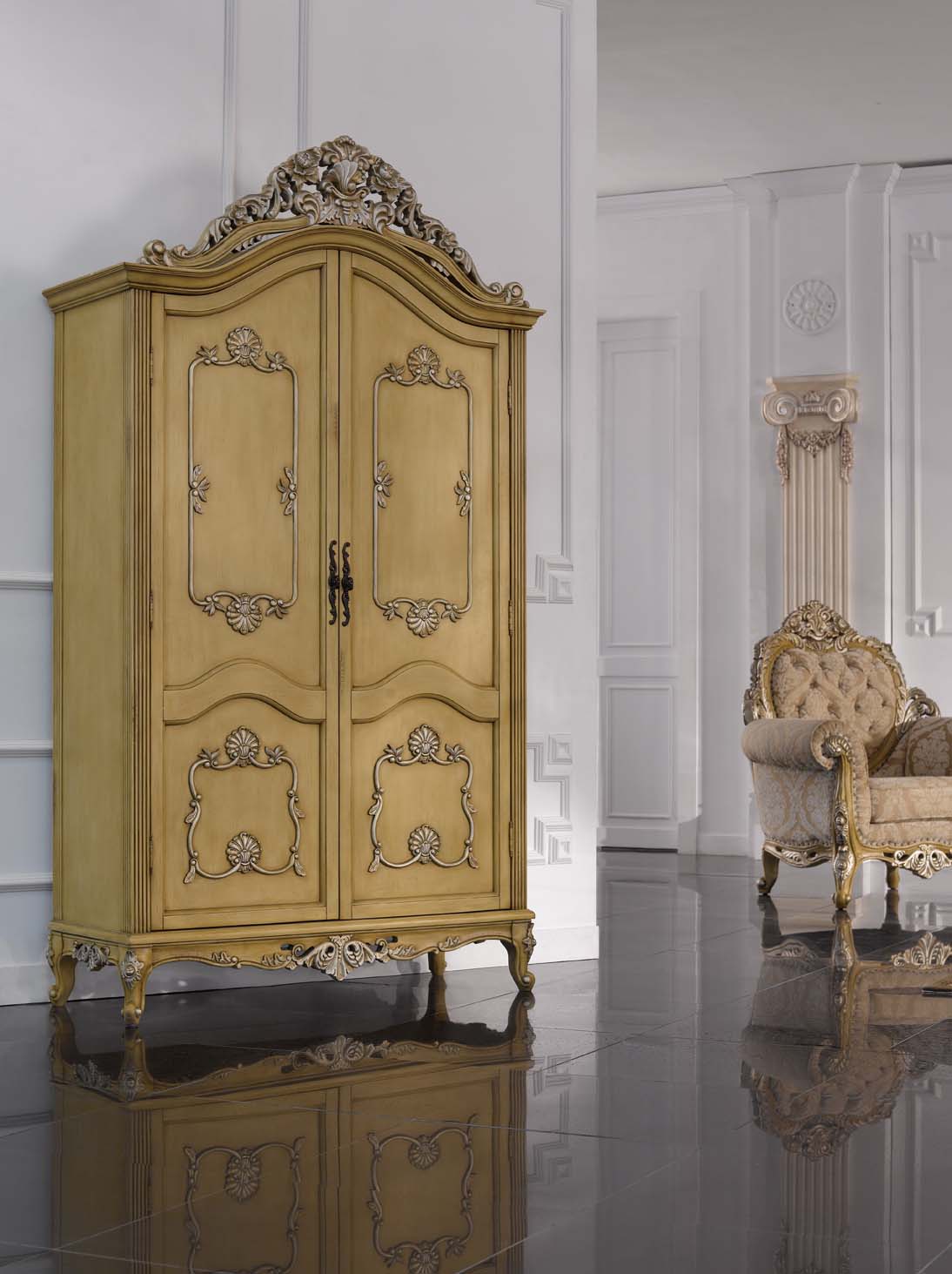 高清古典美式风格 卧室客厅餐厅书房家具场景图片素材-4-32