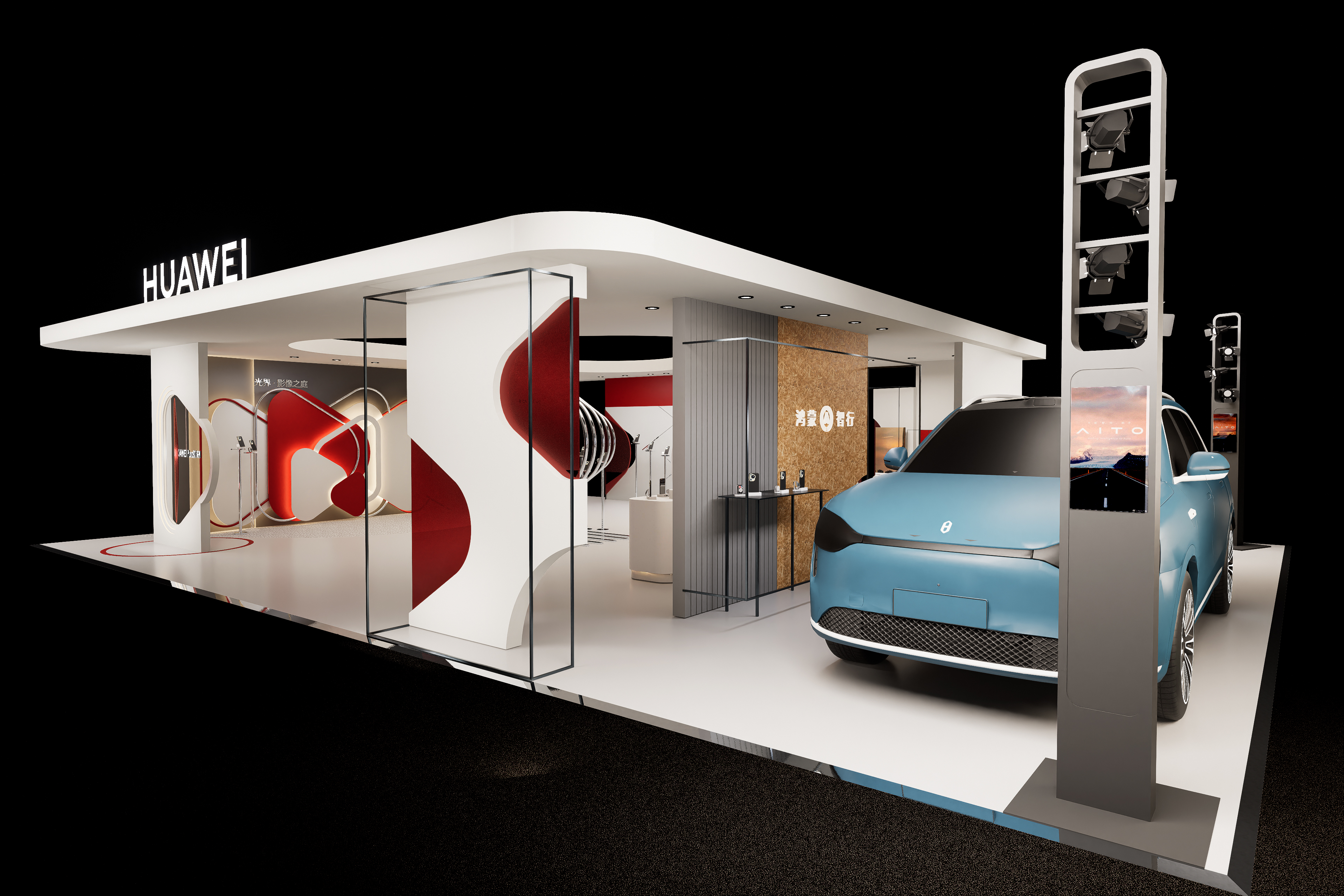 华为PURA80展厅设计-3