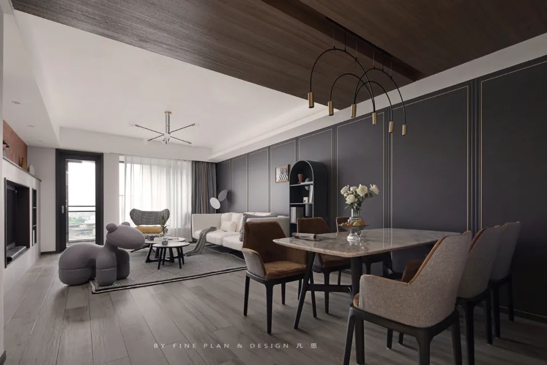 贵阳现代私宅设计 | 简约温馨,空间灵动-39