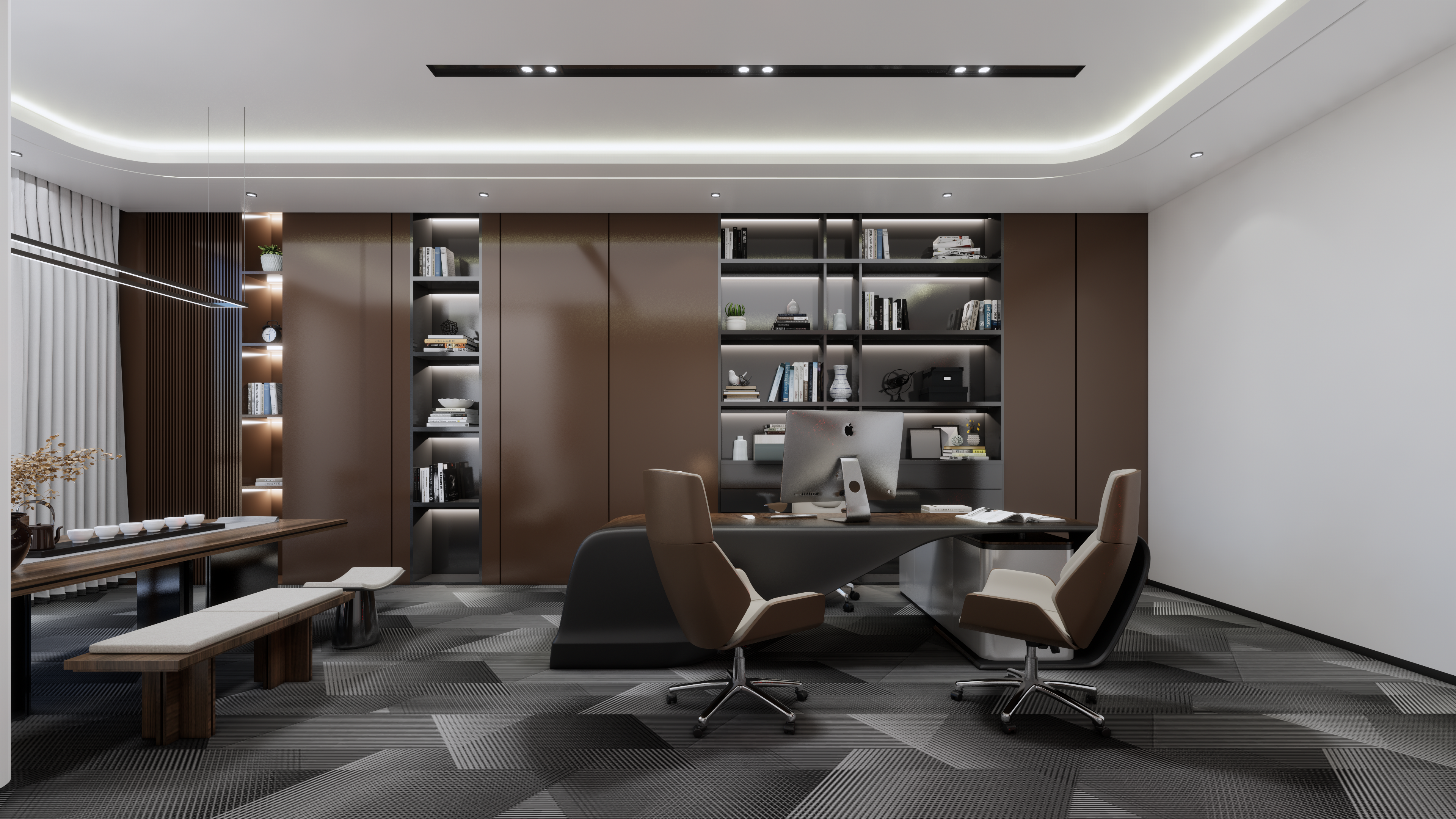 生物科技企业办公空间设计-1