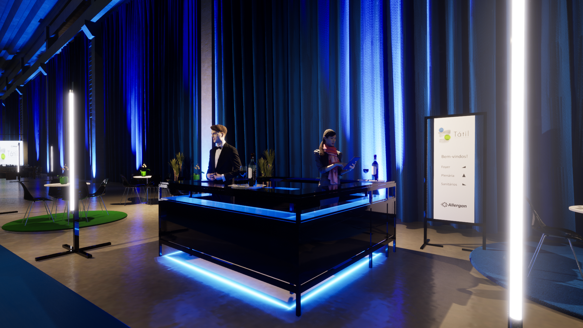 Cenografia Allergan Tátil lançamento-15