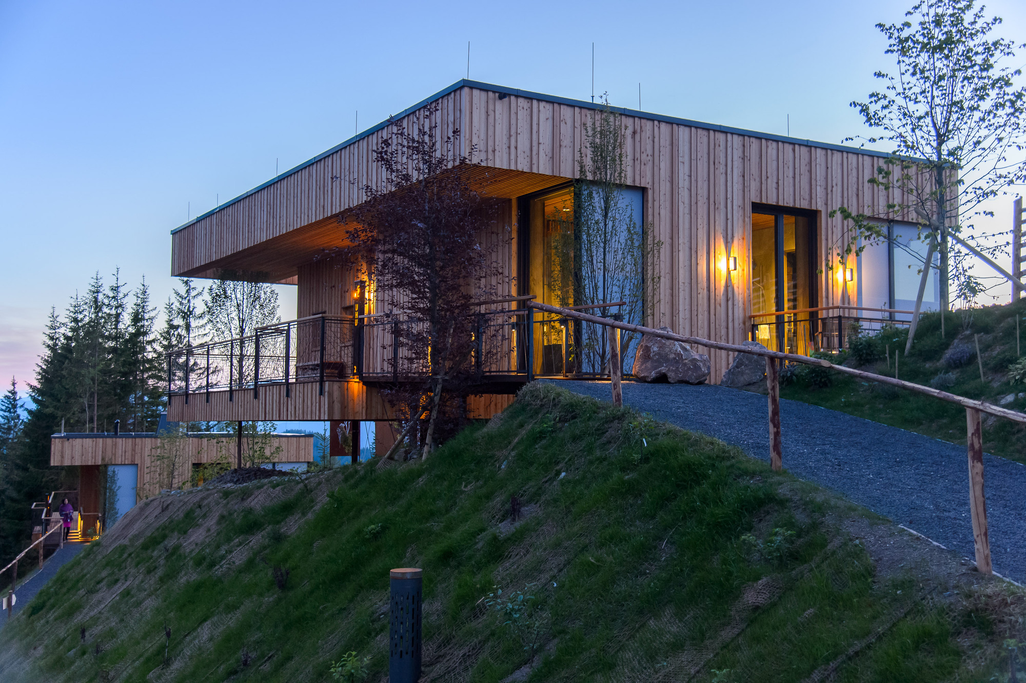 奥地利山景木屋丨Viereck Architects-33