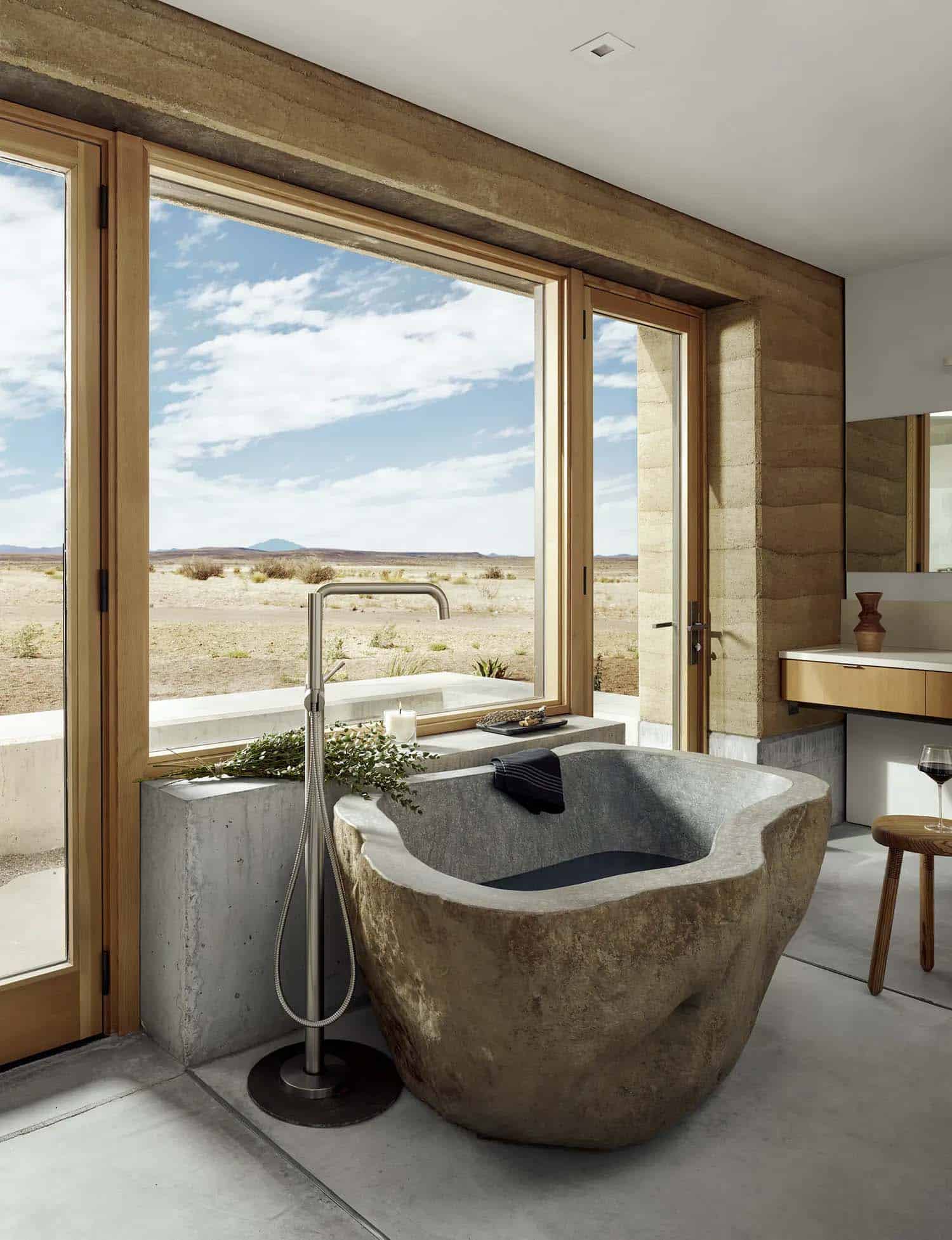 See this remarkable rammed earth house nestled on a Texas ranch-18
