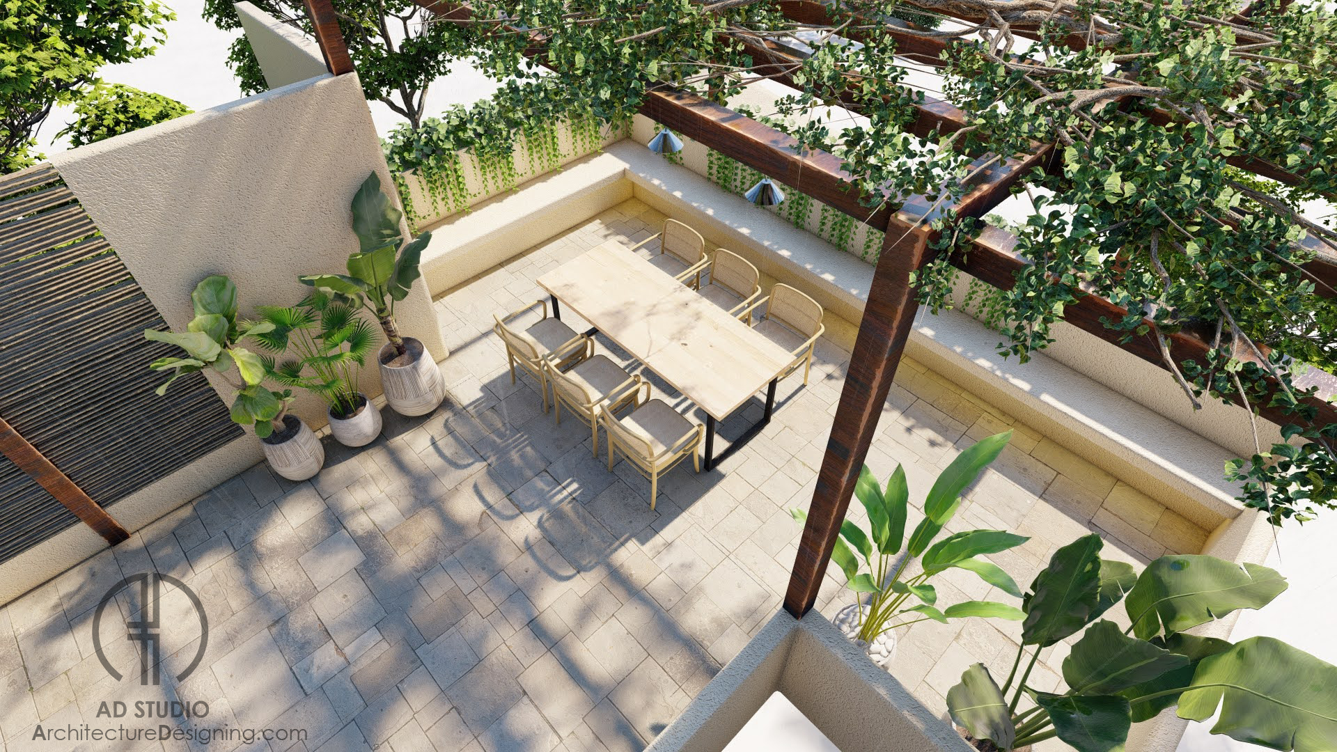 极简主义屋顶露台设计丨AD Studio-9