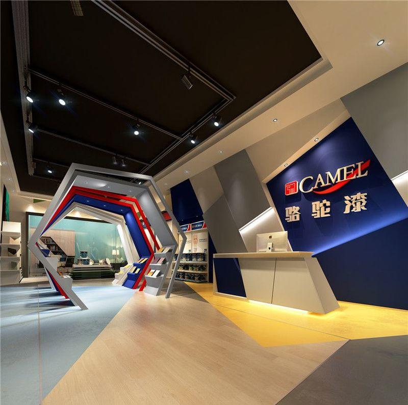 骆驼漆大连旗舰店设计-9
