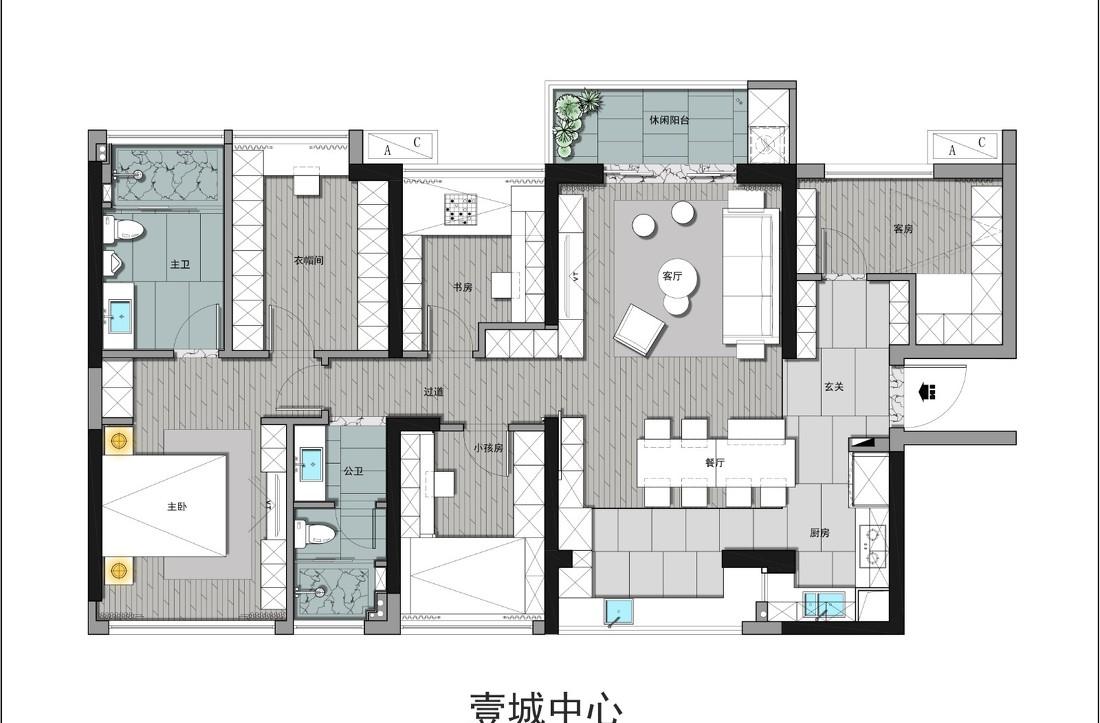 木子仁室内设计 · 简约至美,主卧衣帽间设计-67