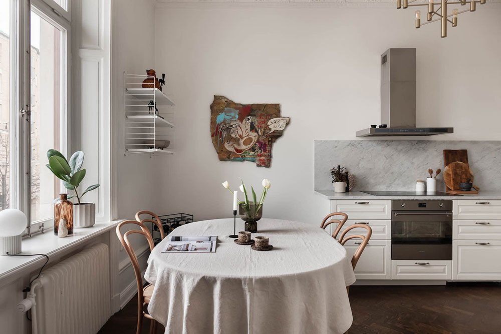 斯德哥尔摩优雅白色内饰公寓-12
